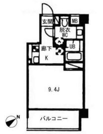 ヴォアラクテ西早稲田 207 間取り図