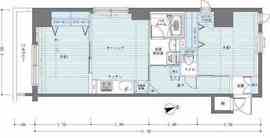 レジディア銀座東 901 間取り図