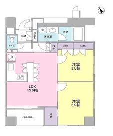 グランカーサ銀座イースト 1103 間取り図