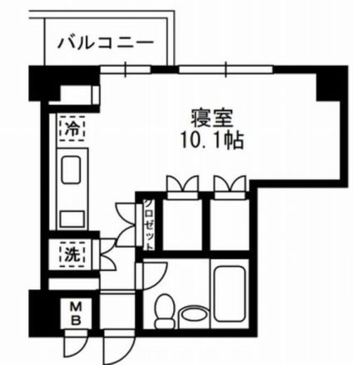 レジディア自由が丘2 305 間取り図