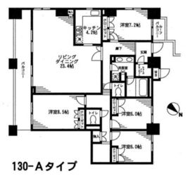 レジディア日本橋馬喰町 1701 間取り図