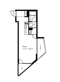 アーデン芝公園 406 間取り図