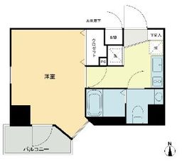 KDXレジデンス早稲田鶴巻 8階 間取り図