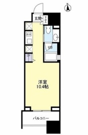 パークフラッツ中目黒 406 間取り図