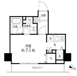 麻布十番レジデンス 402 間取り図