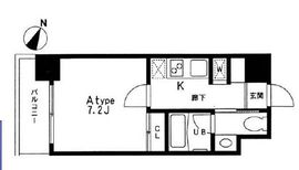 レジディア中目黒2 303 間取り図