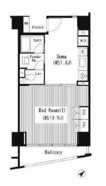 ロジェ二番町 7F3 間取り図