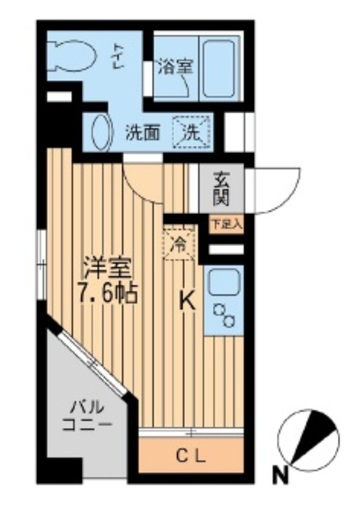 ユニフォート目黒中町 409 間取り図