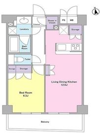 シティカレント代官山 209 間取り図