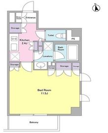 シティカレント代官山 405 間取り図