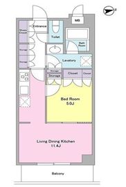 シティカレント代官山 302 間取り図