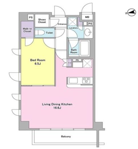 シティカレント代官山 215 間取り図