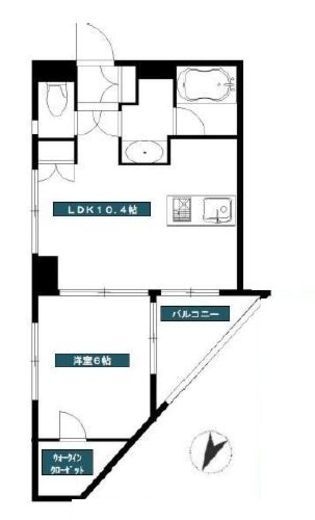 マートルコート恵比寿南2 4階 間取り図