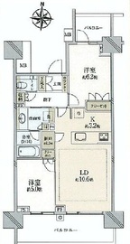 グランドメゾン神楽坂 4階 間取り図