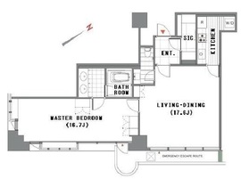 アークタワーズウエスト 1803 間取り図