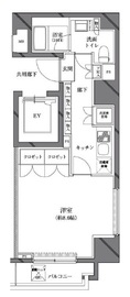 セジョリ西麻布 202 間取り図