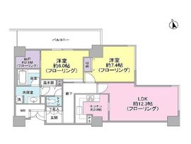 代官山アドレス ザ・タワー 13階 間取り図