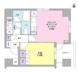 K's新中野 205 間取り図