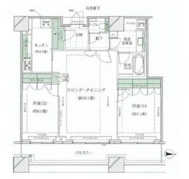 コンシェリア西新宿タワーズウエスト 29階 間取り図