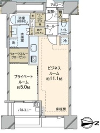 ドゥ・トゥール 50階 間取り図