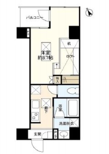 ラヴァージュ市谷台町 201 間取り図