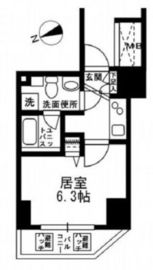 KDXレジデンス文京湯島 8階 間取り図