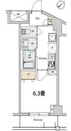 カスタリア本駒込 209 間取り図