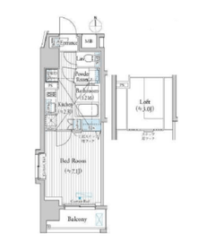 ミュゼ南麻布 704 間取り図