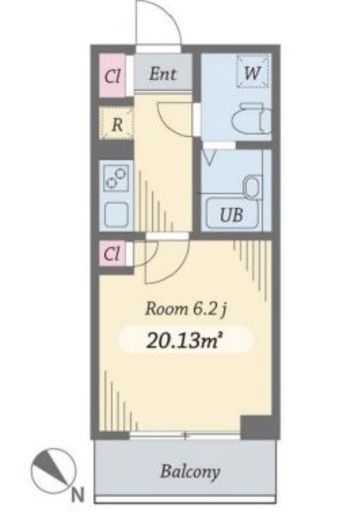 ダイヤモンドタワー西小山 1202 間取り図