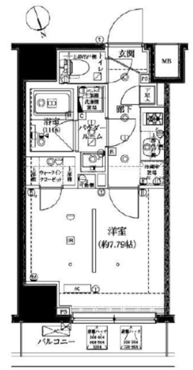 アルテシモサグラ 504 間取り図