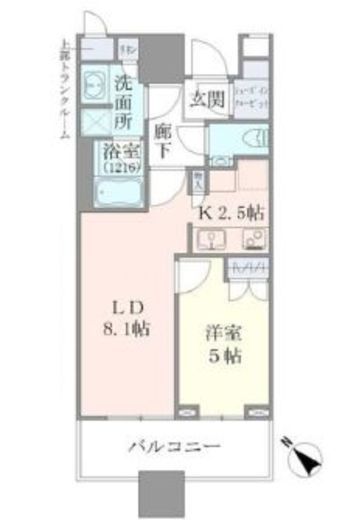 ブリリアタワーズ目黒 14階 間取り図