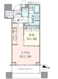 ブリリアタワーズ目黒 27階 間取り図