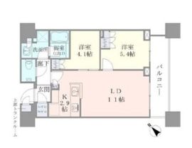 ブリリアタワーズ目黒 15階 間取り図