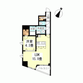 プロスペクト渋谷道玄坂 602 間取り図