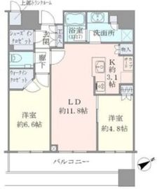 ブリリアタワーズ目黒 14階 間取り図