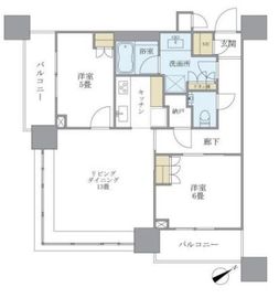 ブリリアタワーズ目黒 9階 間取り図