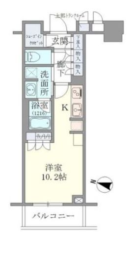 ブリリアタワーズ目黒 5階 間取り図