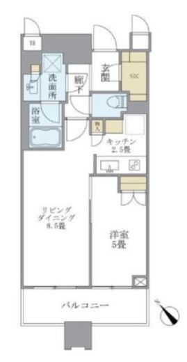 ブリリアタワーズ目黒 3階 間取り図