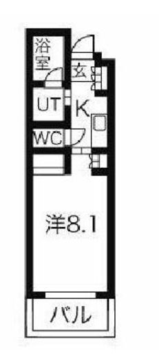 ガーデン東新宿 314 間取り図