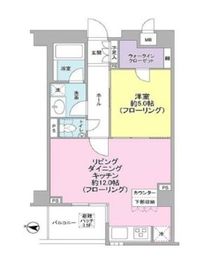 リシェ駒場東大前 4階 間取り図