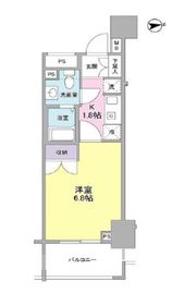 レキシントン・スクエア新宿御苑 802 間取り図