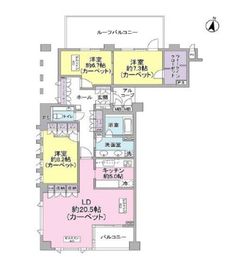 ルモンド代官山 3階 間取り図