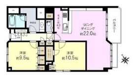 麹町三番町マンション 9階 間取り図