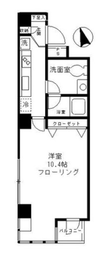 ファインクレスト渋谷神泉 501 間取り図