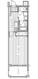 ミラフローレス赤坂 602 間取り図