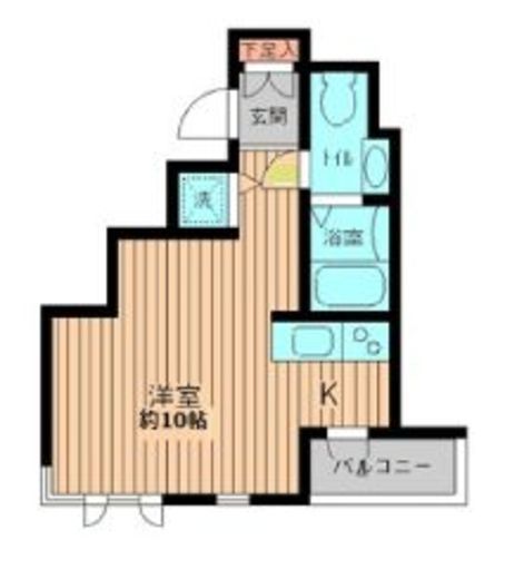プロスペクト初台 101 間取り図