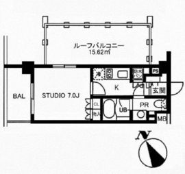 レジディア池袋 413 間取り図