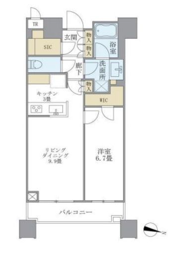 ブリリアタワーズ目黒 3階 間取り図