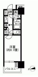 セントラルプレイス新宿御苑前 10階 間取り図