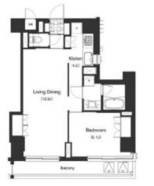 アパートメンツ南麻布2 202 間取り図